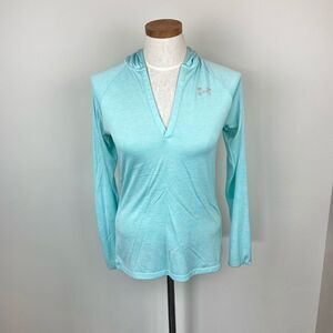 Under Armour V-Neck Hooded Long Sleeve Top